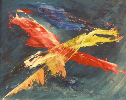 Flying Phoenix - Oil on Canvas [SOLD]