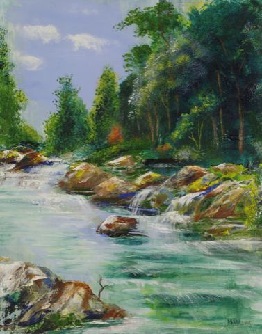 Scenic River 16x20 - Oil on Canvas